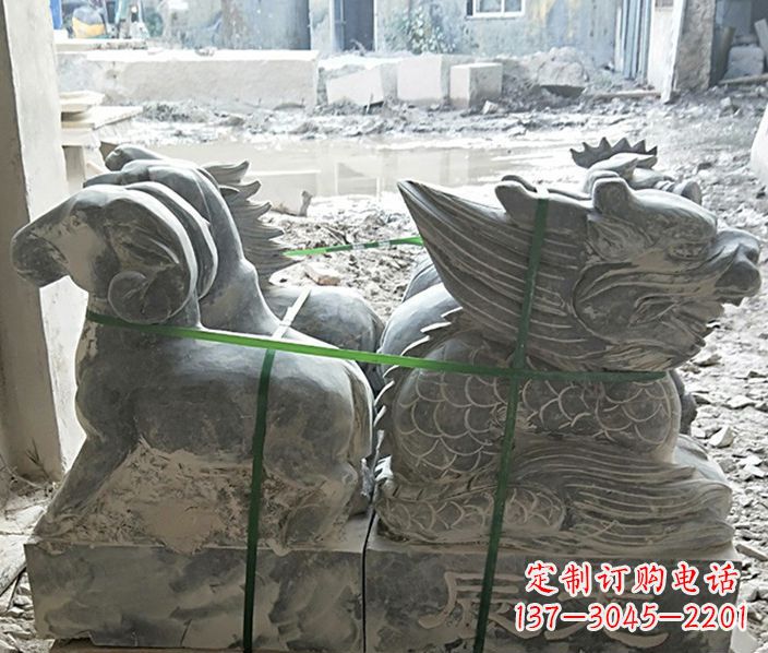 龙岩12生肖动物石雕