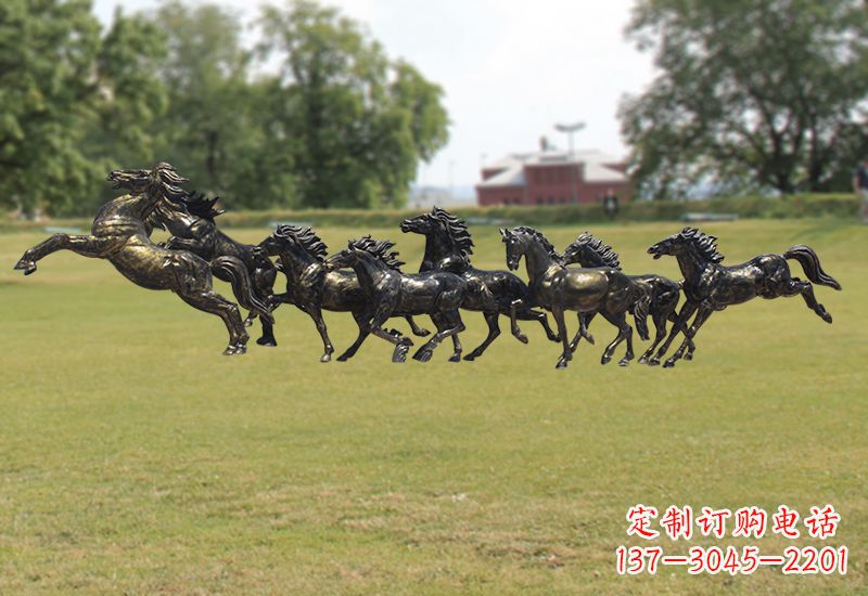 龙岩马群铜雕经典珍藏