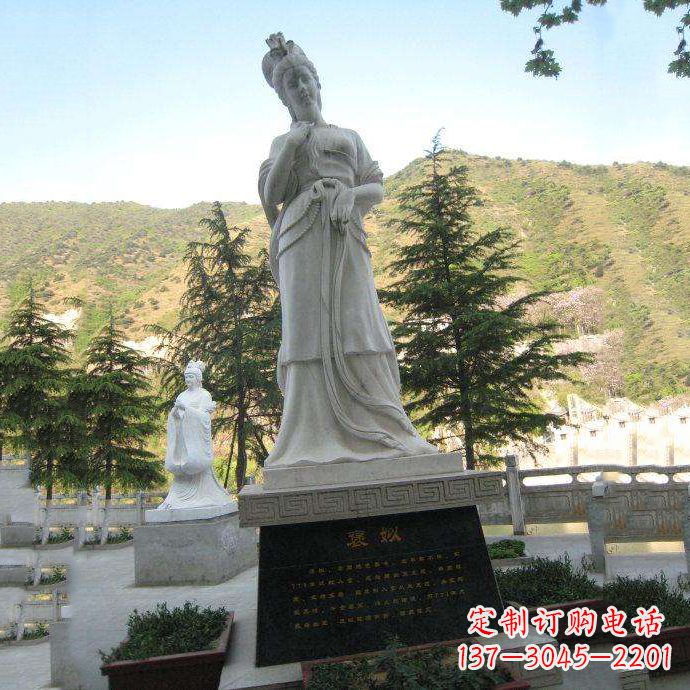 龙岩传承中国古代美女——褒姒雕像