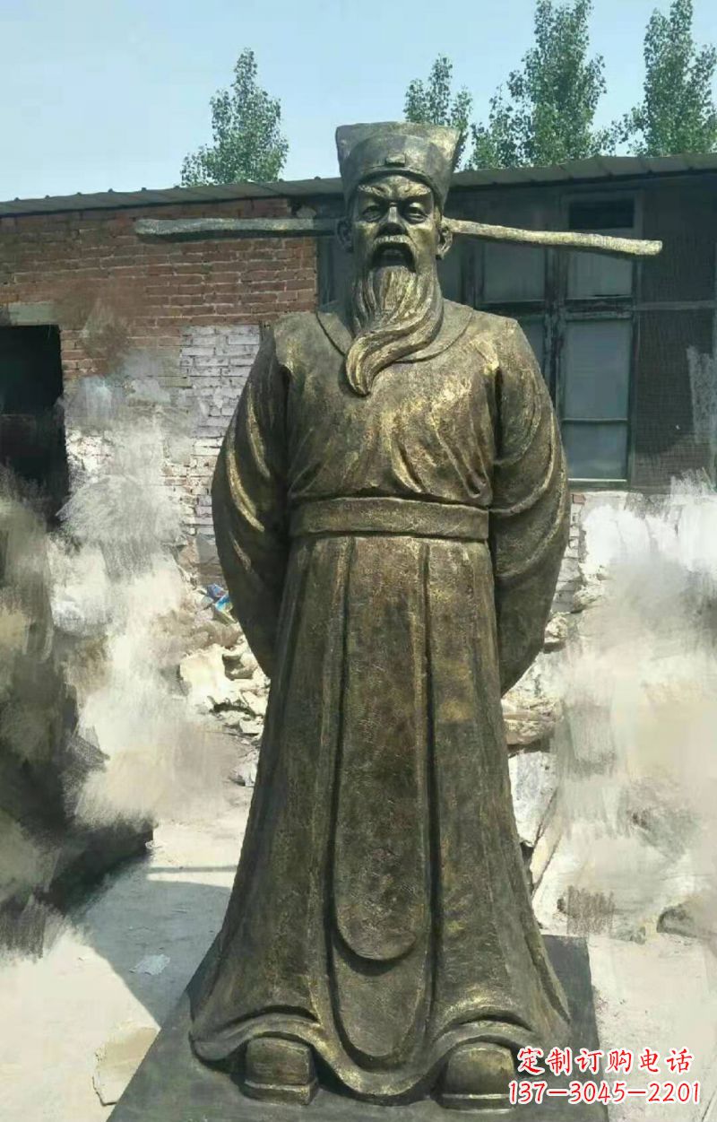龙岩北宋名臣包拯铜雕
