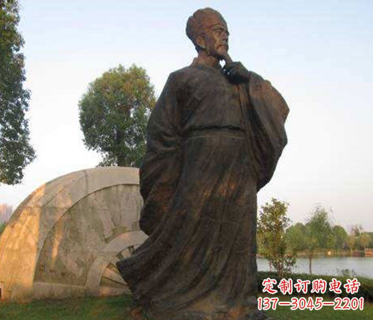 龙岩北宋文学家欧阳修铜雕