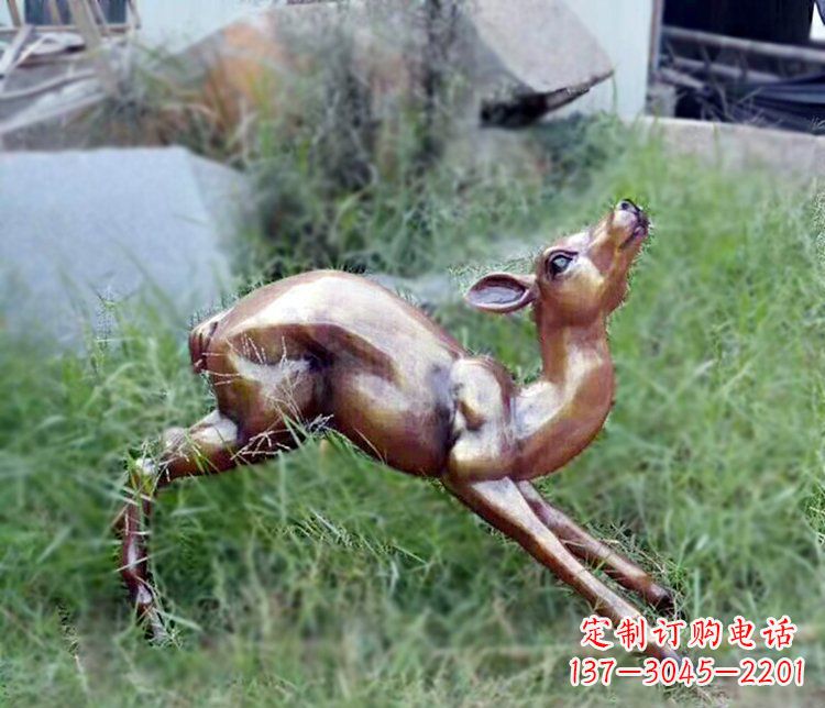 龙岩精美玻璃钢仿铜动物摆件