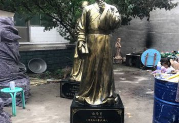 龙岩白居易仿铜雕像经典中国古代诗人的艺术再现