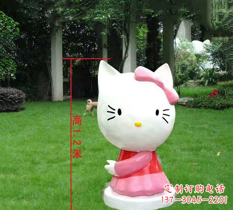 龙岩玻璃钢HelloKitty卡通动物雕塑