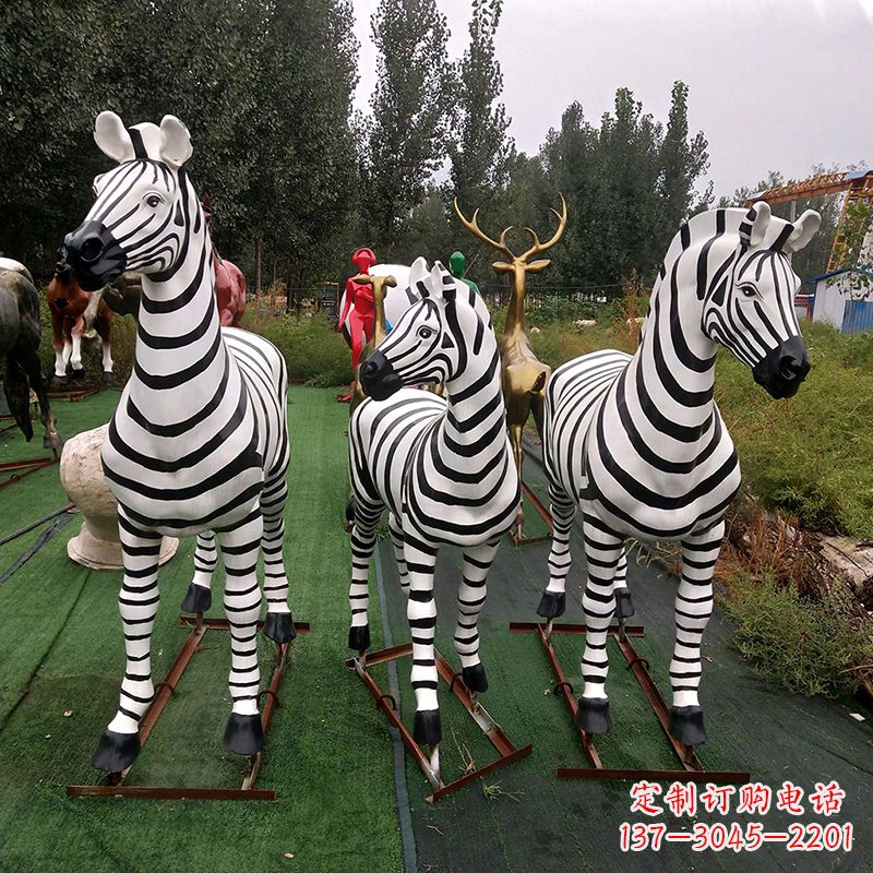 龙岩玻璃钢斑马仿真雕塑