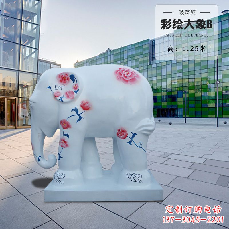 龙岩玻璃钢大象雕塑——传承古老文明的象征