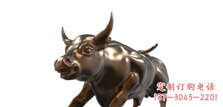 龙岩玻璃钢仿铜牛公园动物雕塑_1