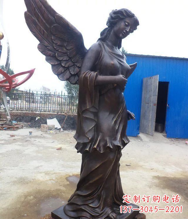 龙岩玻璃钢仿铜欧式女人雕塑