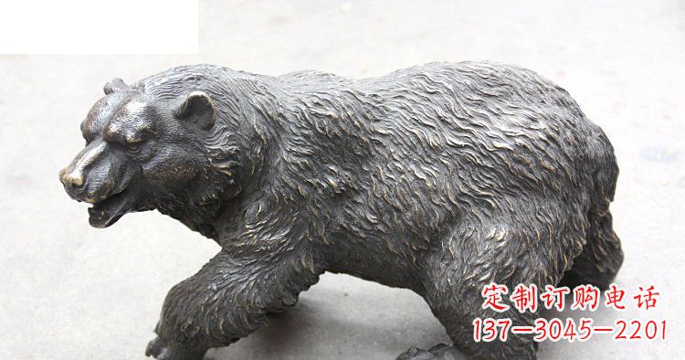 龙岩玻璃钢仿真北极熊公园动物雕塑