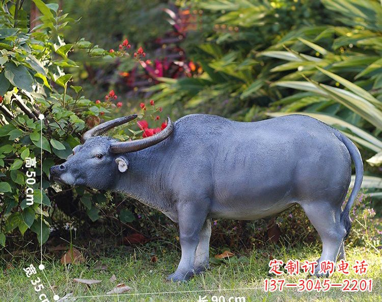 龙岩玻璃钢仿真水牛雕塑