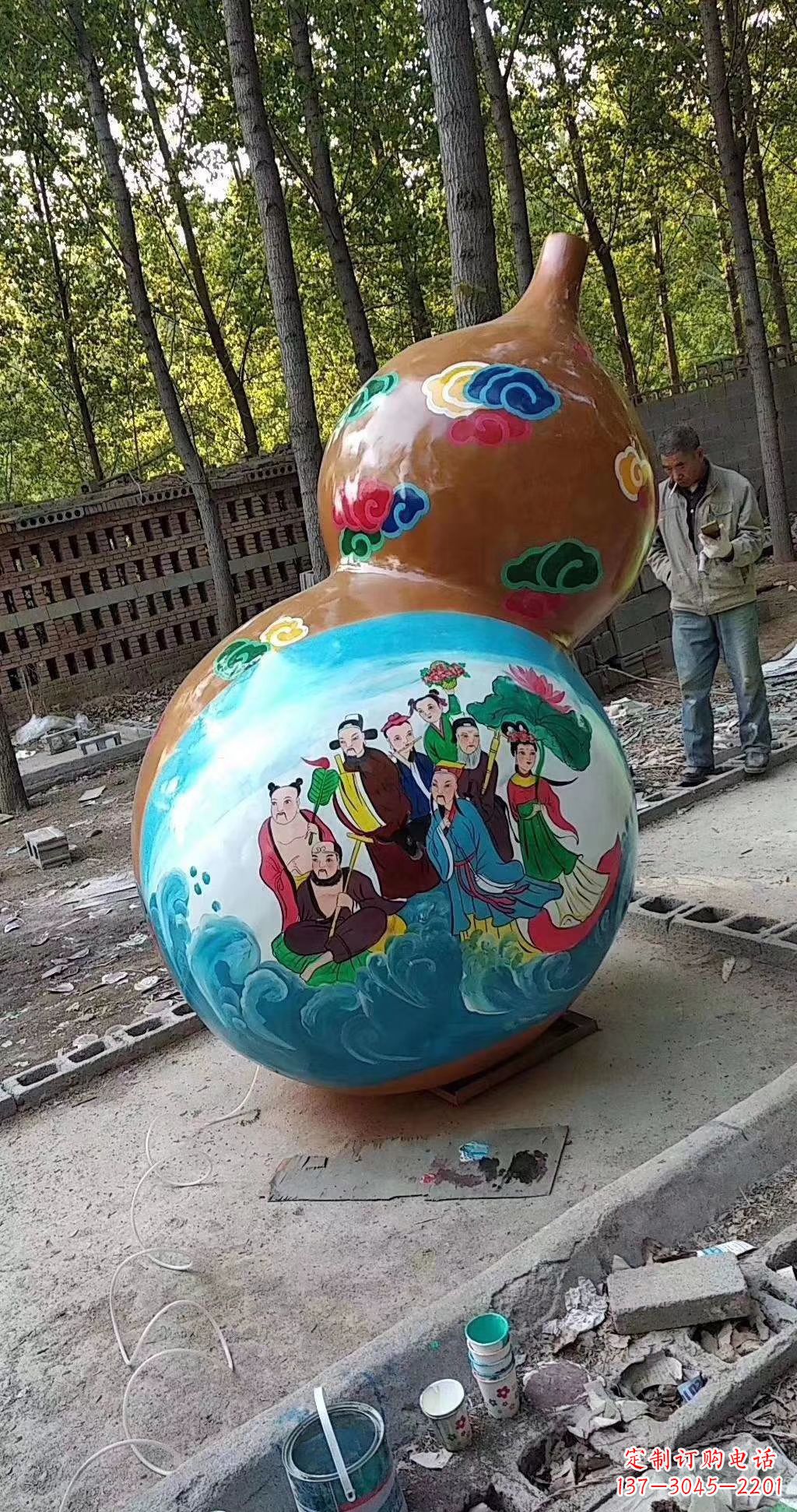 龙岩玻璃钢公园仿真葫芦雕塑