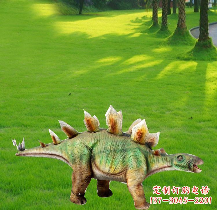 龙岩玻璃钢棘背龙仿真恐龙雕塑