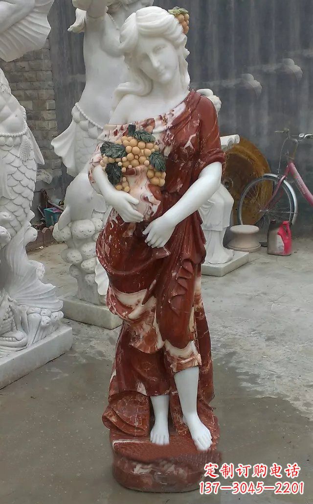 龙岩玻璃钢女人公园人物雕塑