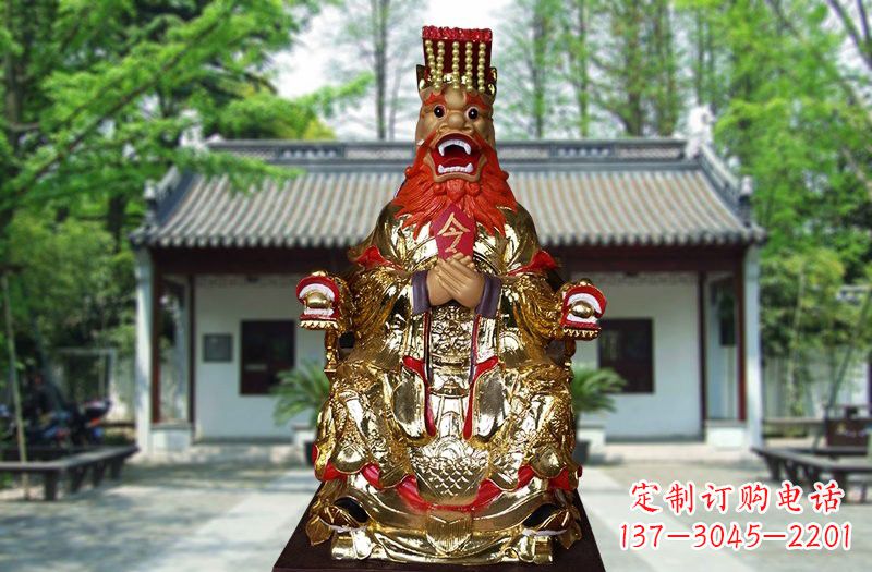 龙岩玻璃钢贴金龙王
