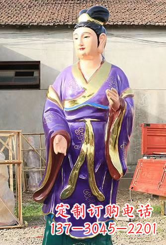 龙岩玻璃钢宗教庙宇彩绘八仙神像