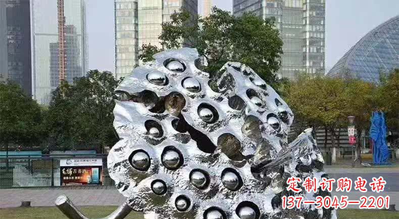 龙岩不锈钢城市的莲蓬雕塑