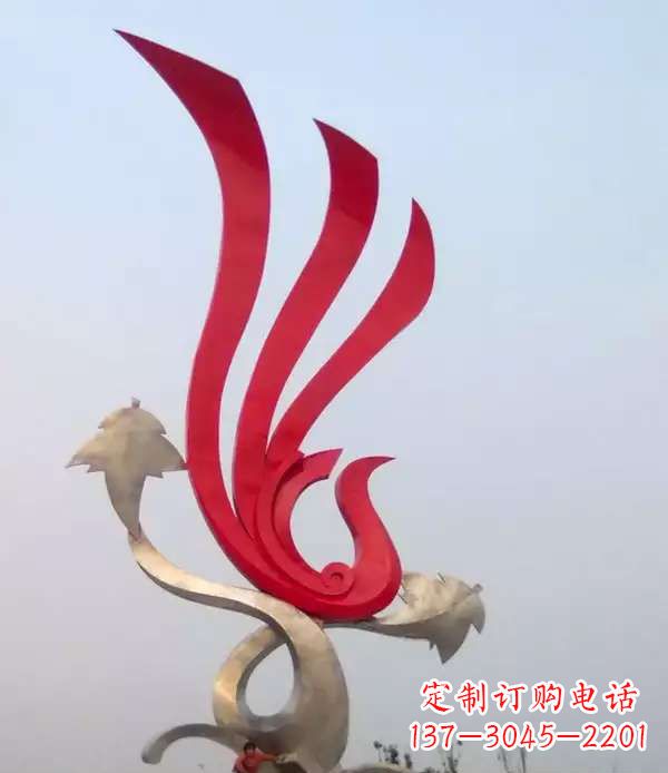 龙岩不锈钢城市铁艺凤凰雕塑