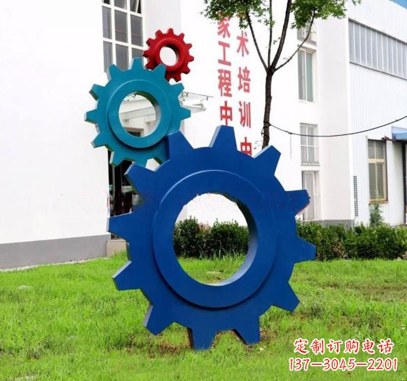 龙岩不锈钢齿轮创意雕塑