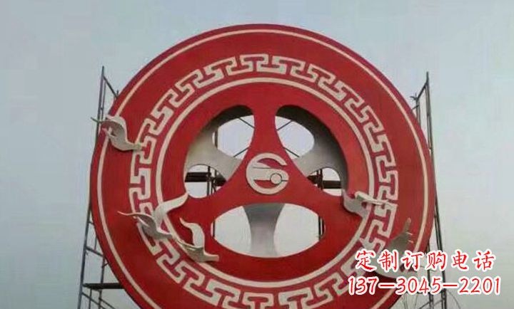 龙岩不锈钢齿轮广场雕塑