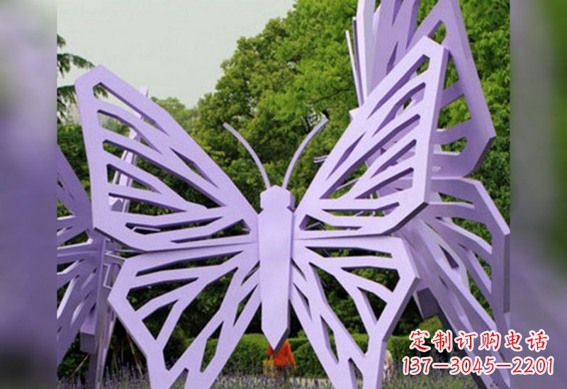 龙岩不锈钢抽象蝴蝶雕塑