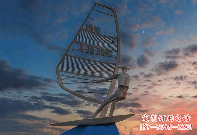 龙岩不锈钢帆船雕塑——象征着美丽的梦想