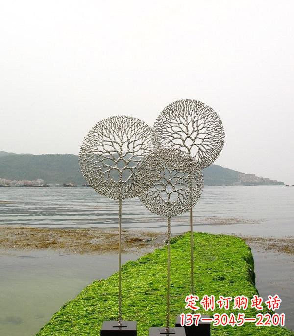 龙岩不锈钢抽象蒲公英雕塑