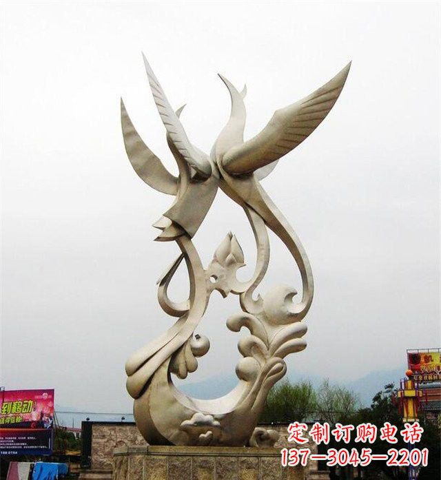 龙岩不锈钢凤凰雕塑供应