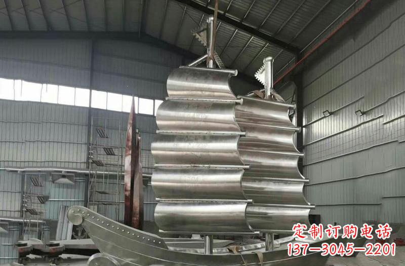 龙岩不锈钢帆船雕塑海洋的象征