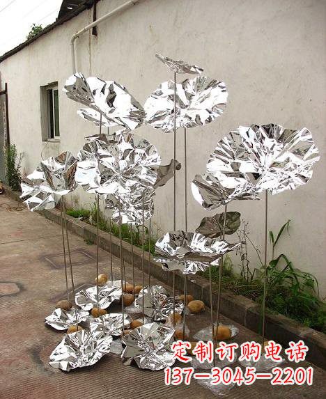 龙岩不锈钢荷叶雕塑——精美绝伦