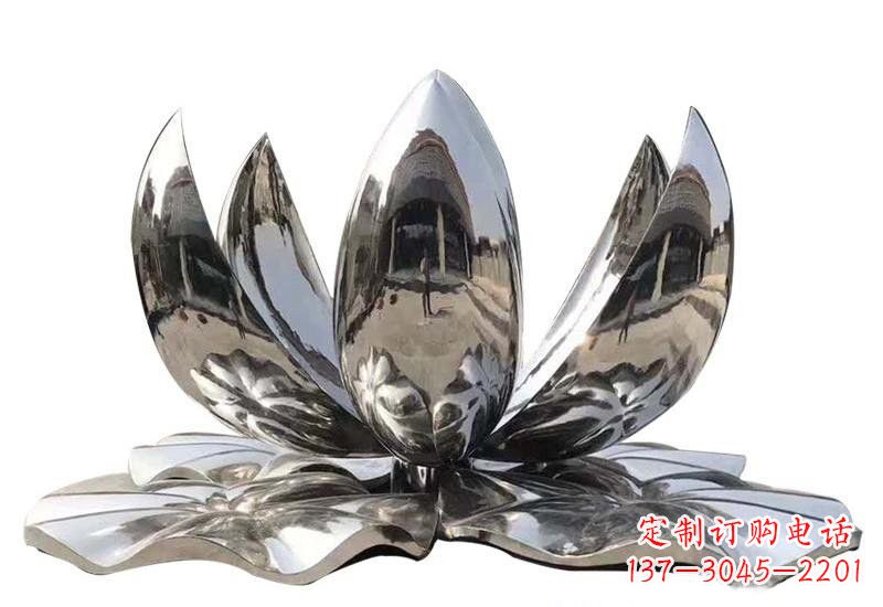 龙岩不锈钢公园镜面莲花雕塑