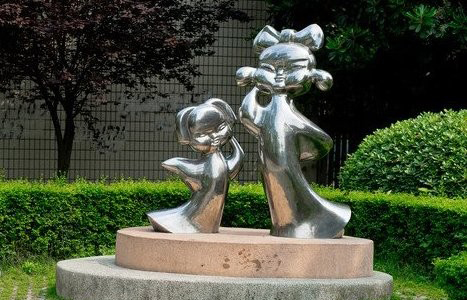 龙岩不锈钢古代儿童雕塑让每个孩子都有一个家