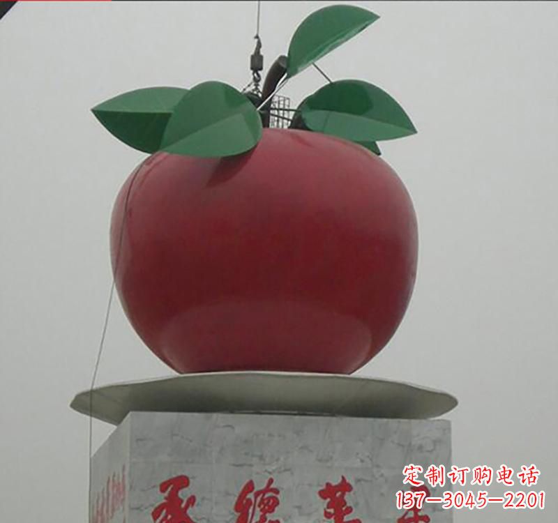 龙岩不锈钢苹果雕塑一件充满艺术气息的作品