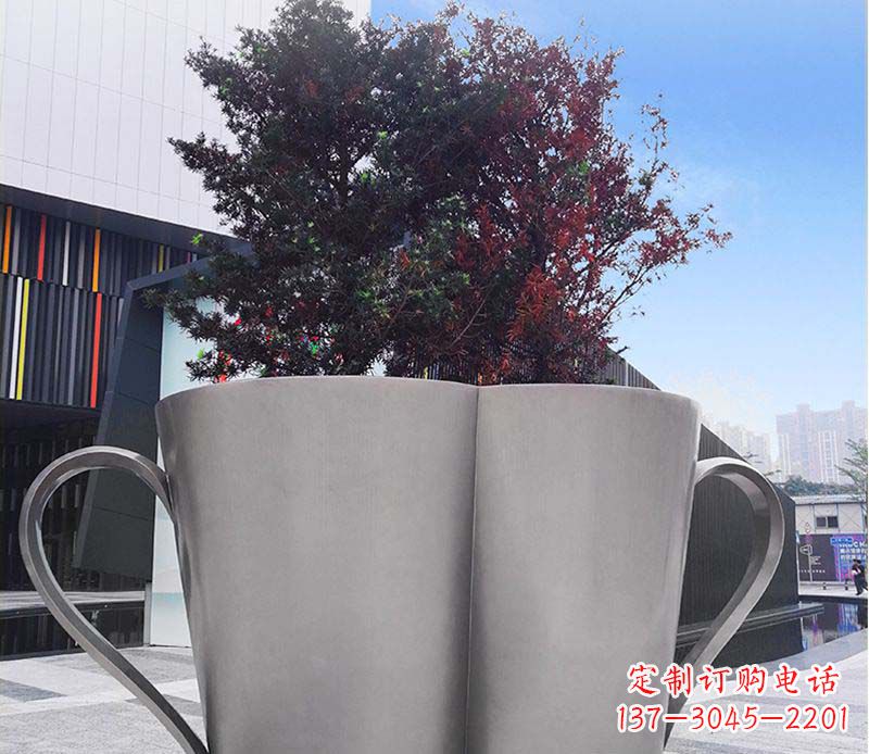龙岩不锈钢花盆雕塑美观耐用