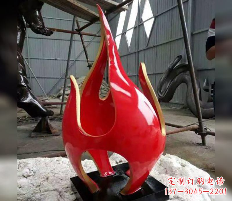 龙岩不锈钢火龙果雕塑传承传统文化的艺术品