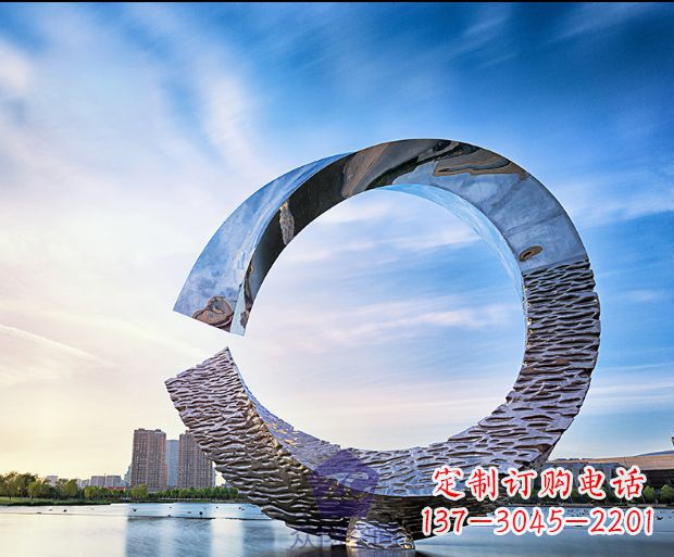 龙岩环绕世界的不锈钢景观雕塑
