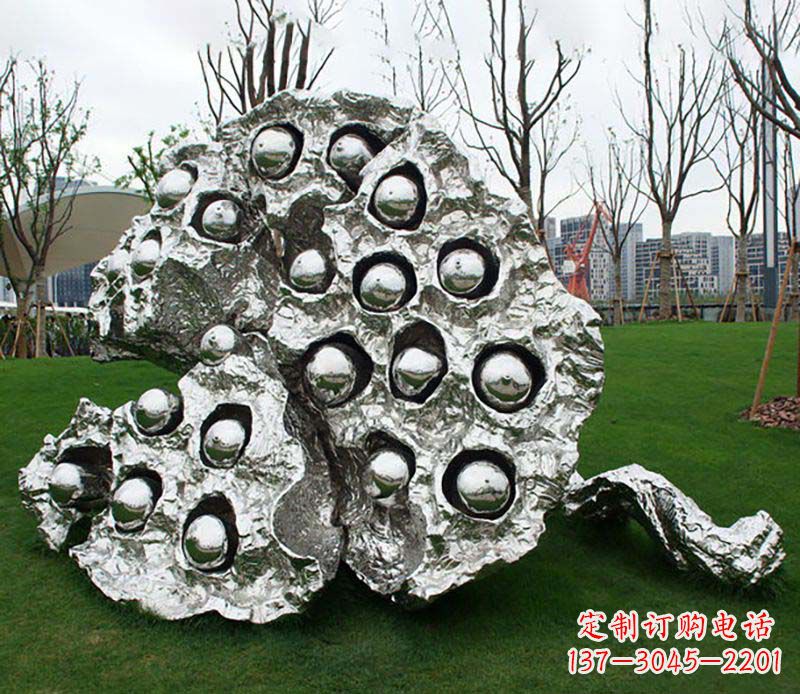 龙岩不锈钢莲蓬雕塑——精美极致的艺术品