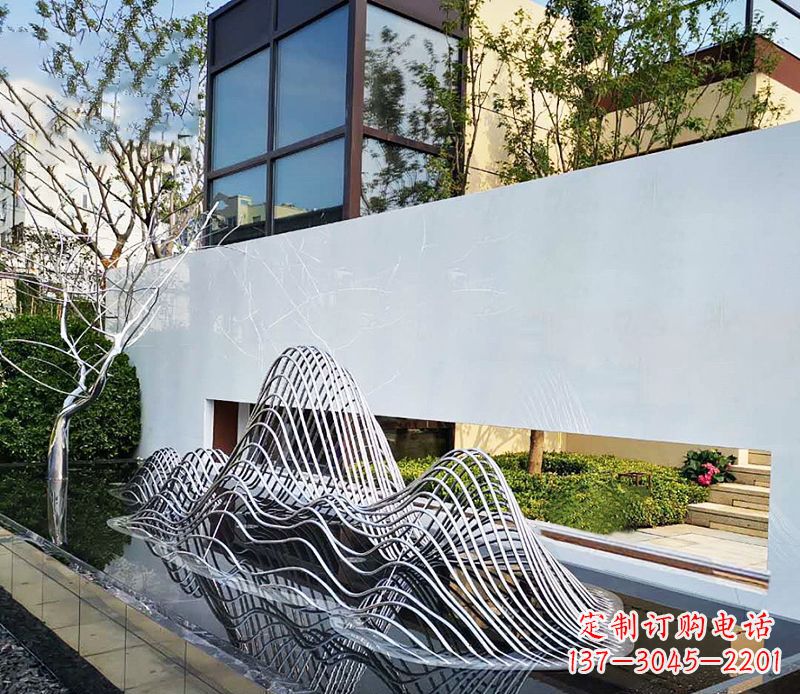 龙岩不锈钢镂空假山雕塑精美外形，细腻工艺