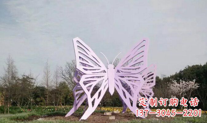 龙岩不锈钢蝴蝶雕塑美丽的艺术装点
