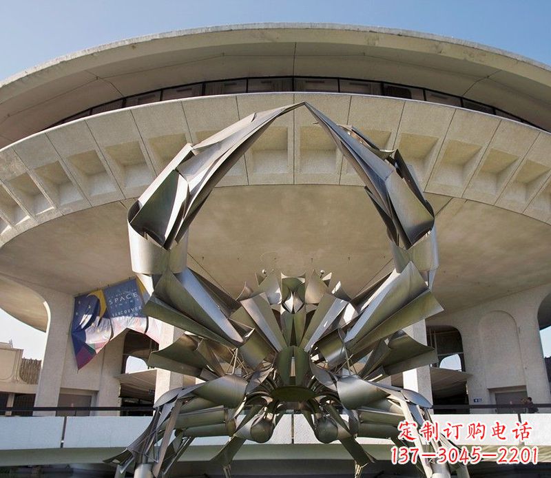 龙岩不锈钢螃蟹雕塑美观耐候的户外装饰