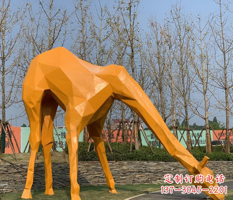 龙岩不锈钢雕刻的精美动物雕塑