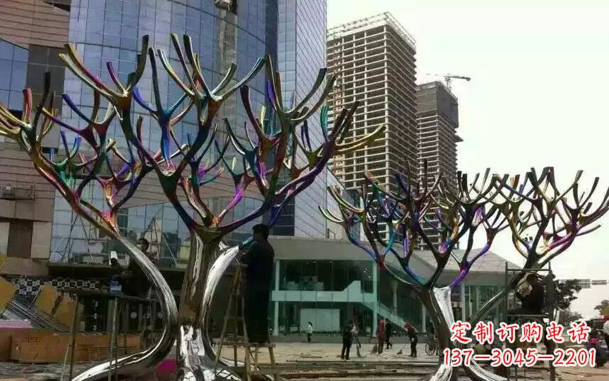 龙岩不锈钢树枝景观雕塑