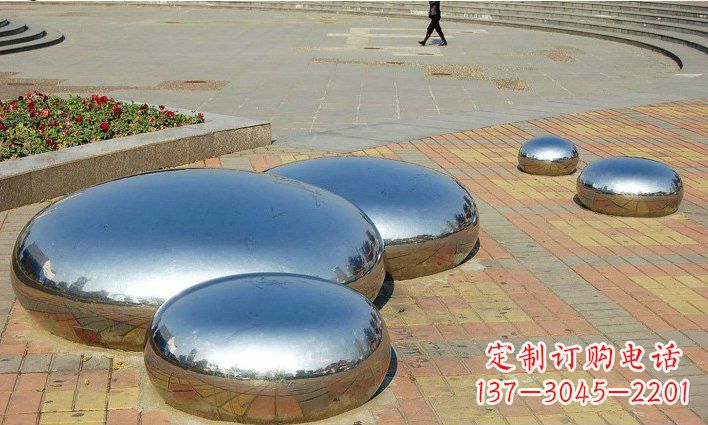 龙岩不锈钢水滴雕塑艺术与美的完美结合