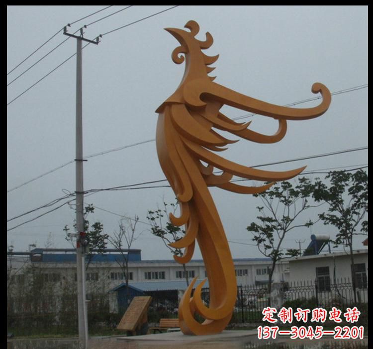 龙岩不锈钢凤凰雕塑抽象艺术的精美杰作