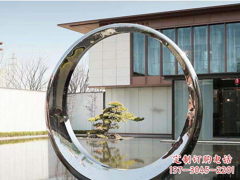 龙岩不锈钢月亮雕塑精美绝伦