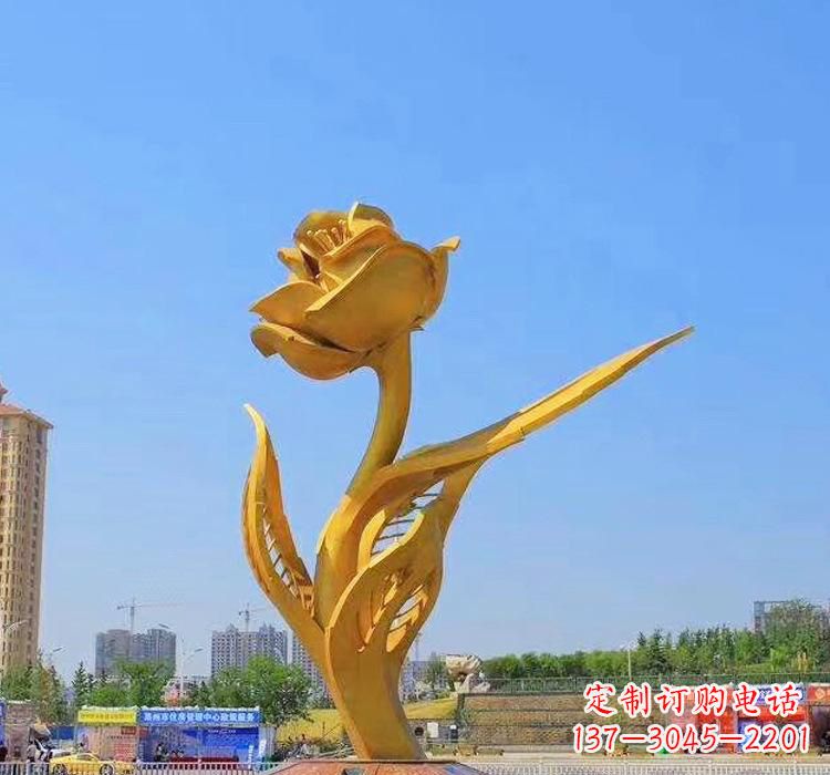 龙岩精美不锈钢紫荆花雕塑
