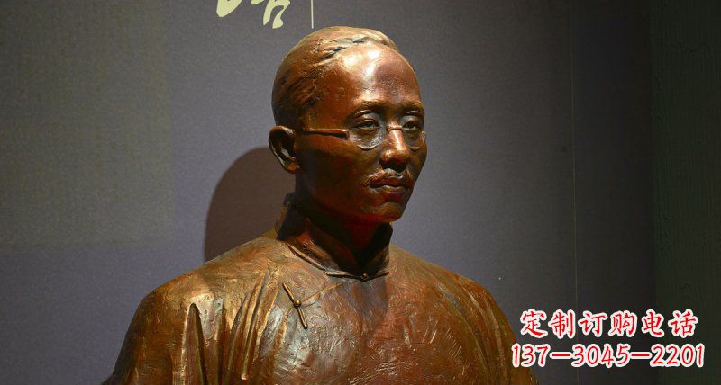 龙岩蔡元培名人胸像铜雕
