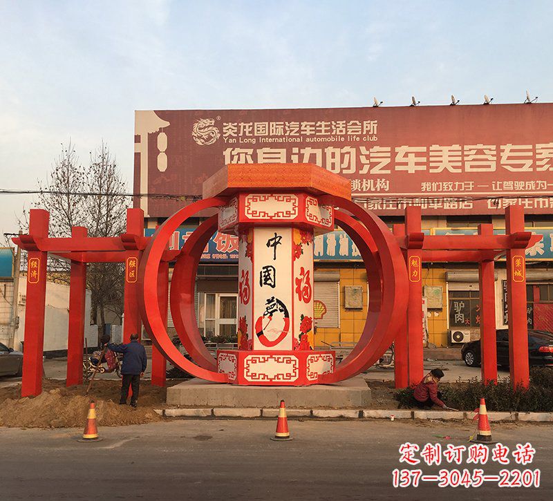 龙岩城市之光不锈钢梦灯笼雕塑