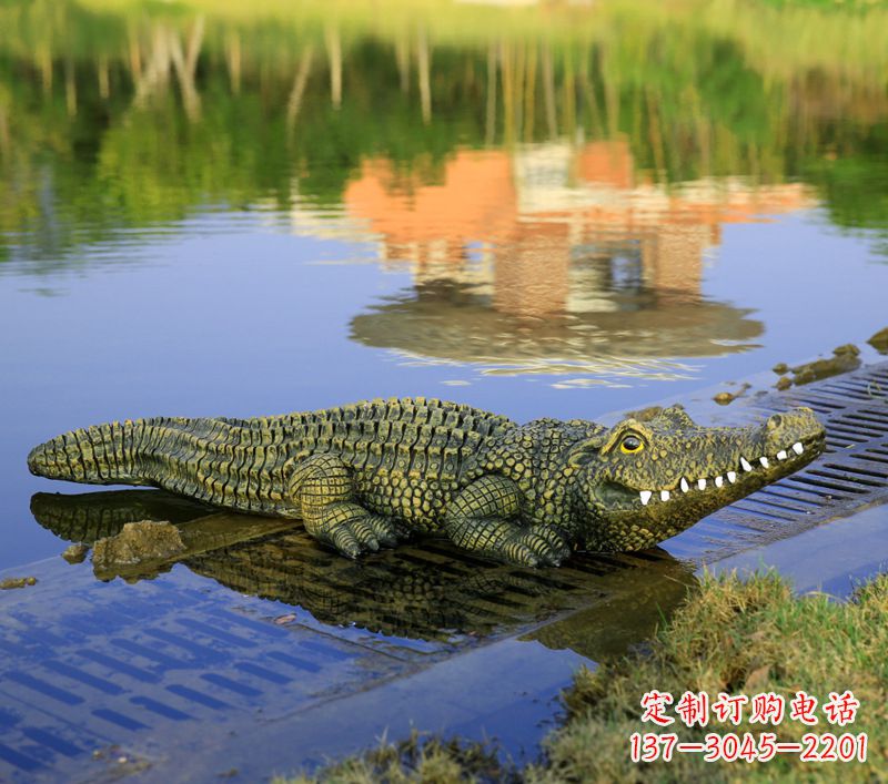 龙岩玻璃钢水池雕塑——池塘水景的精美装饰