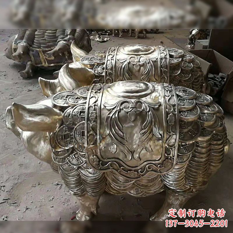 龙岩纯铜铸造的招财生肖动物风水雕塑