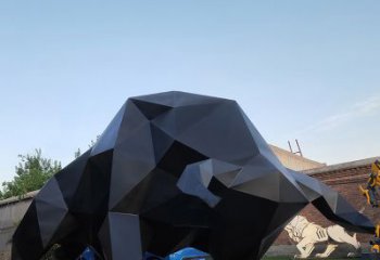 龙岩华尔街牛大型玻璃钢动物雕塑